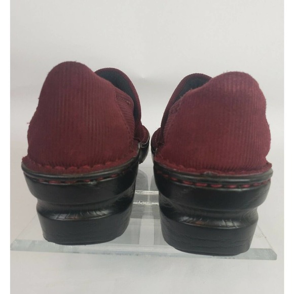 B.O.C. Born Concept Clogs 8M/W Burgundy Wine Corduroy Fabric Slip On Comfort - Picture 6 of 9